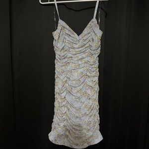 Light Blue Floral Dress